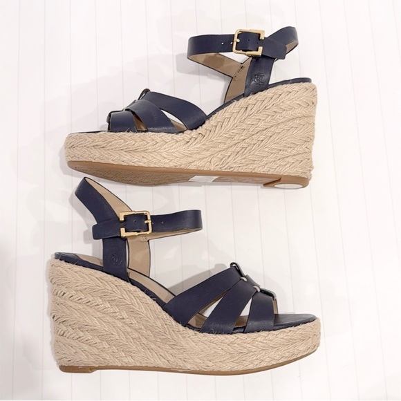 Lauren Ralph Lauren Soffia Calfskin Espadrille size 6 1/2 - Picture 2 of 5